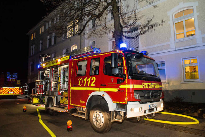 Leiterwagen waren im Einsatz.