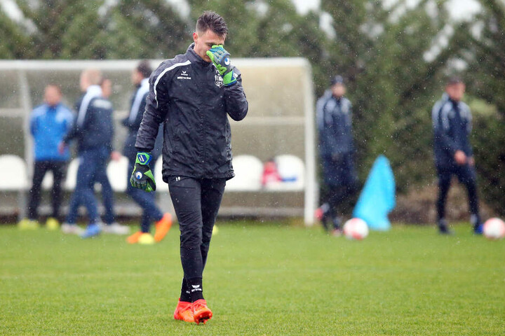 Am Mittwoch musste das Training abgebrochen werden.