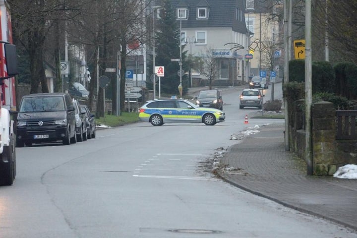 Die Rathausstraße musste gesperrt werden.
