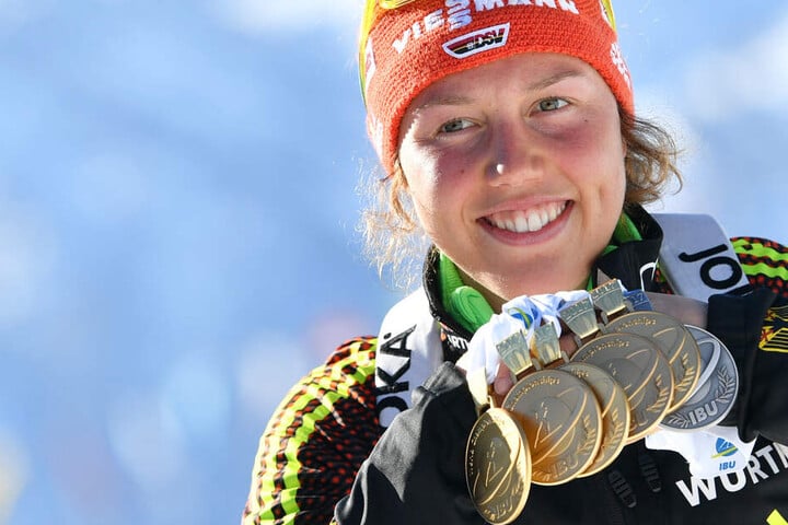 Erfolge, Medaillen, Titel: Laura Dahlmeier ist eine absolute Ausnahmeathletin im Biathlon.