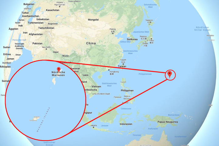 Die Insel Saipan liegt zwar in Asien, gehört aber zu USA.