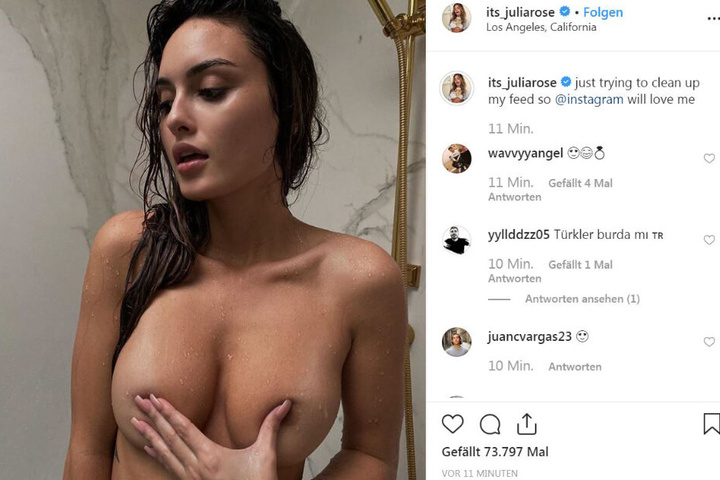 Bilder wie dieses, lieben Fans von Julia Rose (25).