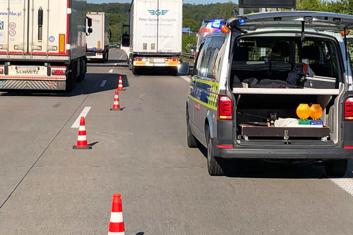 Die A2 in Richtung Hannover war kurzzeitig voll gesperrt.