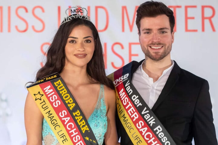 Miss und Mister Sachsen 2018 alias Anastasia Aksah (21) und Tobias Ritter (28).