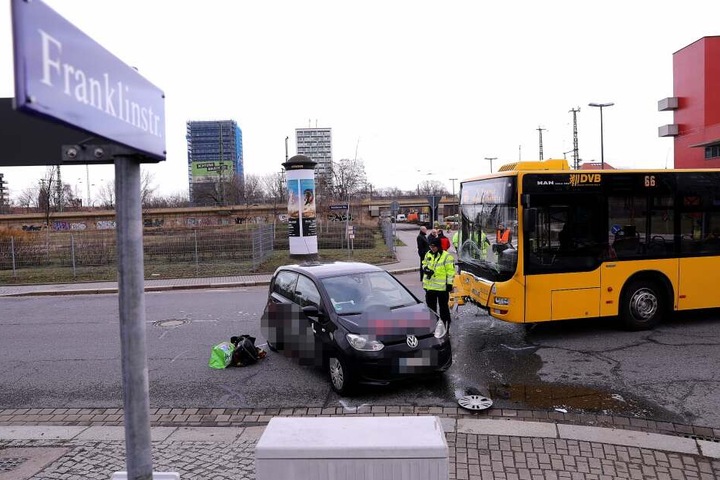 Die Polizei ist vor Ort.
