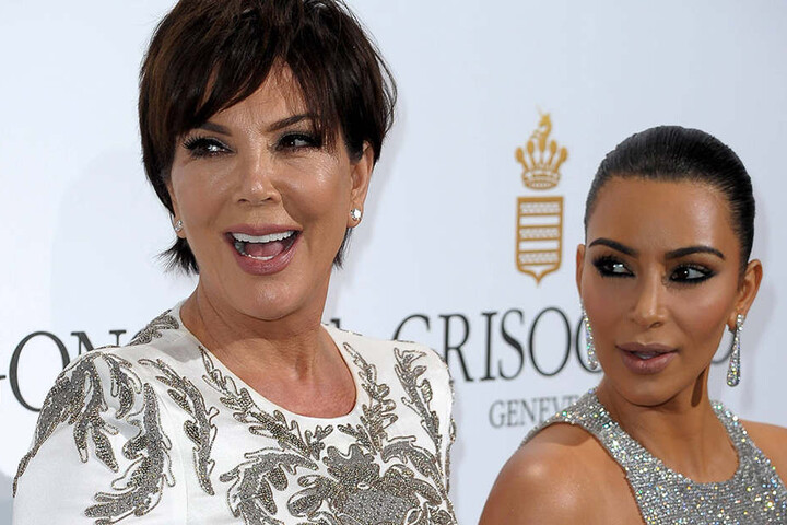 Kris Jenner (l.) mit ihrer Tochter Kim Kardashian.