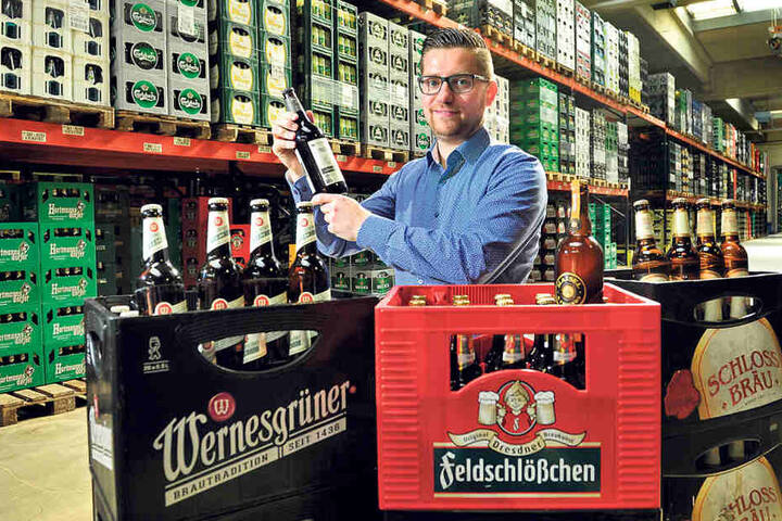 Biersommelier Marcus Hessel (34) weiß, warum die Chemnitzer gerne Bier
trinken.