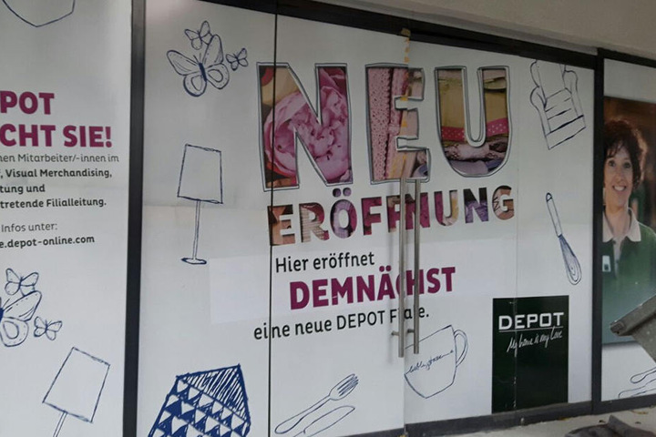 Der Blick vom Kolbeplatz auf die alte Passage: Hier eröffnet bald eine Depot-Filiale.