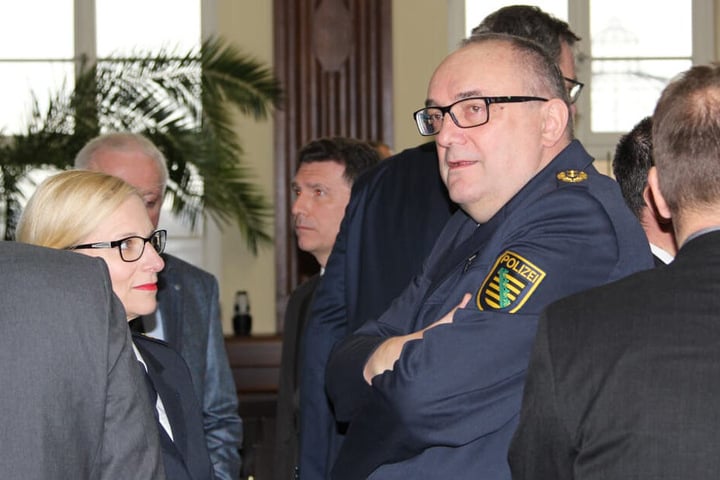 Zwickaus Polizeipräsident Conny Stiehl (61) war ebenfalls mit von der Partie.