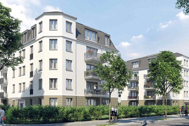 So schick sollen die 35 Wohnungen an der Alemannenstraße aussehen.