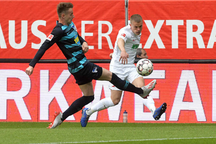 Philipp Max (r.) musste gegen Hertha BSC aufgrund einer Verletzung frühzeitig vom Platz.