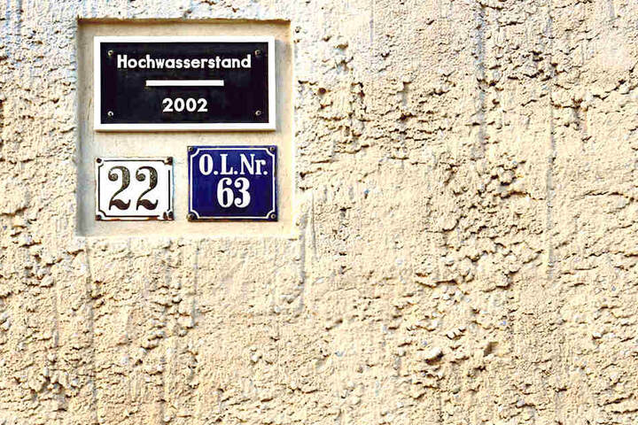 So hoch stand das Wasser im Jahr 2002.