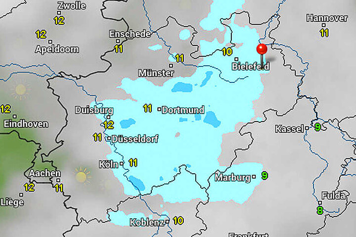 An Regen kommen wir nächste Woche wohl nicht drumrum.