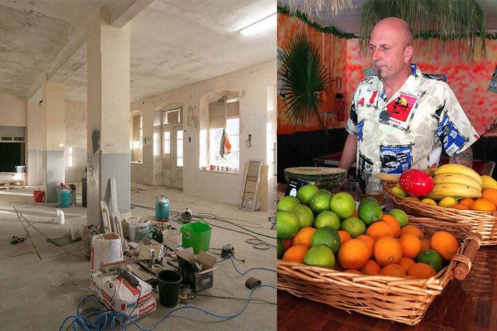 Bei Vox war der frühere Auswanderer mit seiner "El Cubanito" zu sehen (re). Ob der neue Partybereich auch so bunt wird?