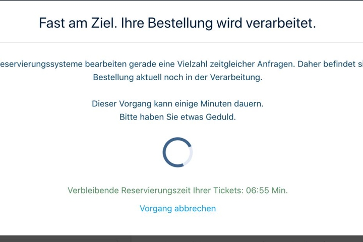 Das wurde vielen angezeigt, doch am Ende gab es doch keine Tickets.