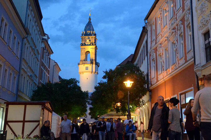 In der Innenstadt von Bautzen sorgten die Schüsse vor Aufregung.