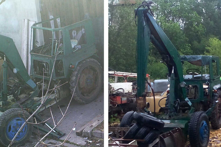 Mit diesen Fotos suchen Besitzer und Polizei nach der Arbeitsmaschine.