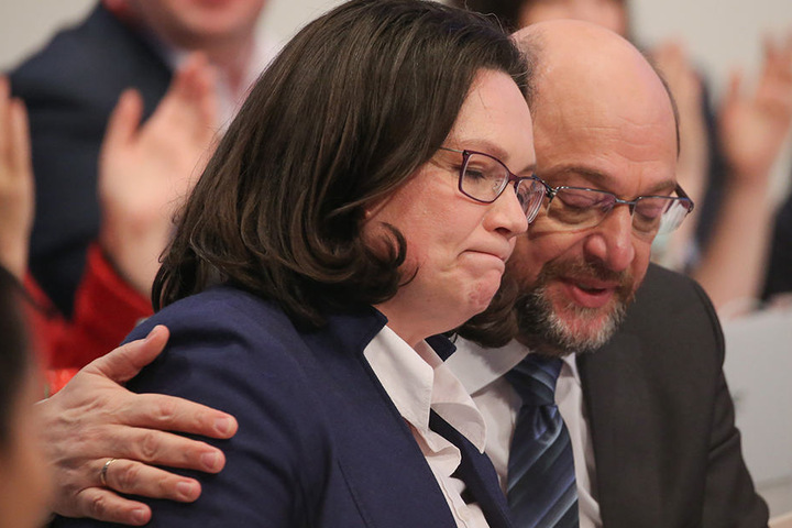 Andrea Nahles wird Martin Schulz als SPD-Chef ablösen.