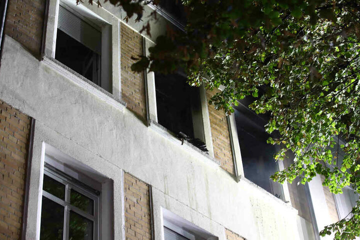 In dieser Wohnung brach das Feuer aus.