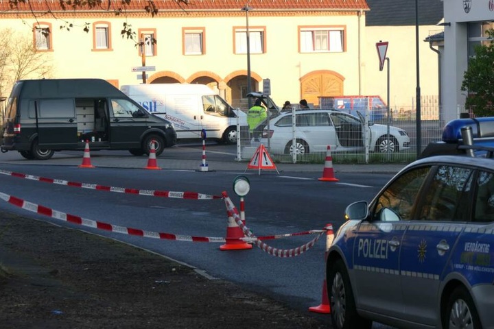 Der Tatort in Großbardau wurde abgesperrt.