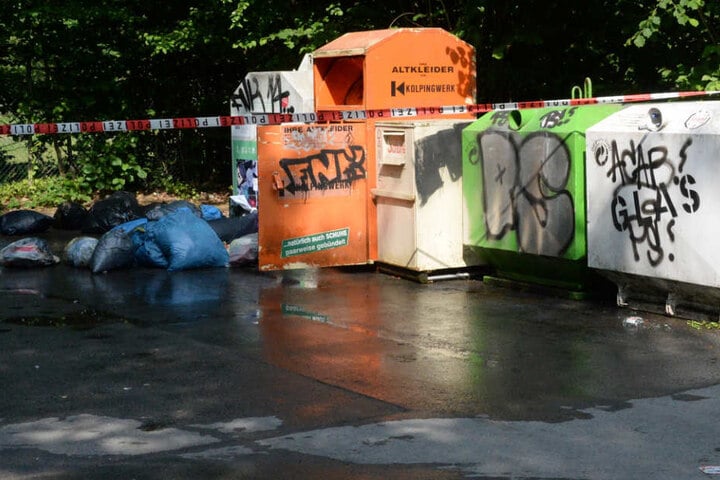 Zwei Liter Blut waren bereits aus dem Container geflossen.