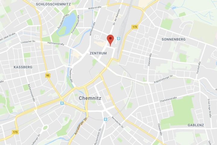Auf einer Baustelle in der Carolastraße in Chemnitz kam es zu einem Missgeschick.