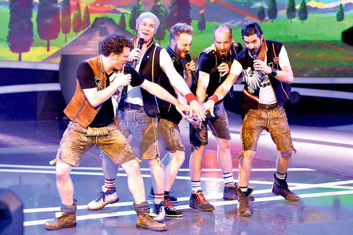 Auch die Jungs von voXXclub sind in der Messe zu Gast.