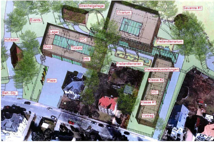 So soll, nach dem neuen Masterplan, einmal der neue Eingang zum Tierpark aussehen.