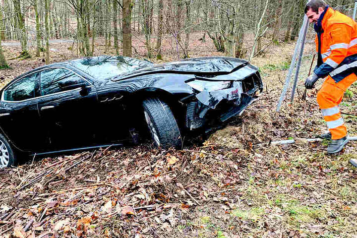 Der Maserati erlitt bei dem Unfall Sachschaden.