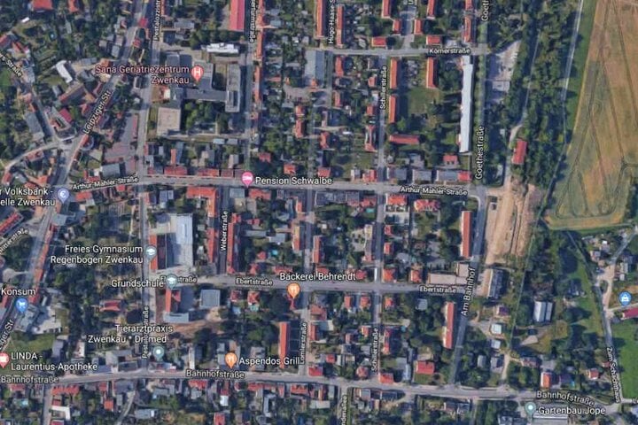 Der Unfall ereignete sich auf der Schillerstraße in Zwenkau.