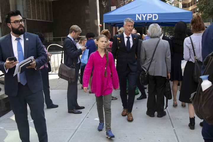 Greta Thunberg in New York.