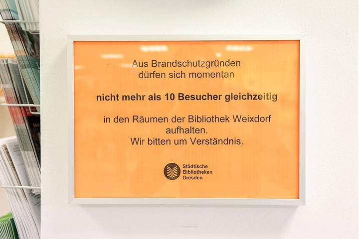So informierte die Bibo über die noch immer bestehenden Einschränkungen.