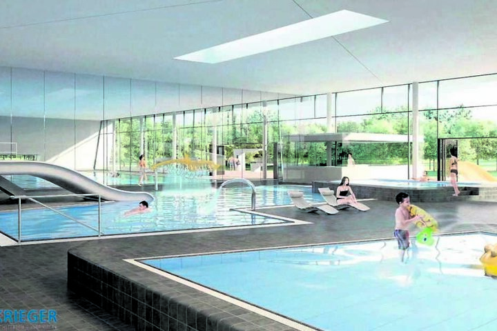 Das neue Bad in Prohlis wird innen topmodern ausgestattet.