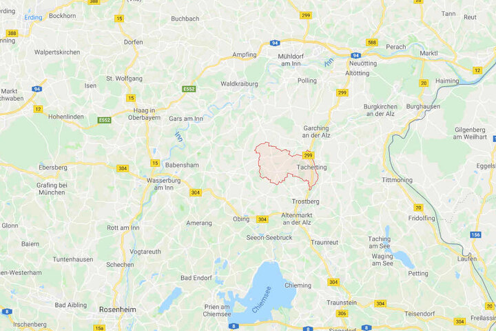 Die Polizei konnte einen 30 Jahre alten Verdächtigen aus Tacherting in Bayern verhaften.