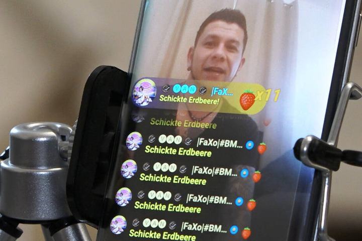 Robin Grader sammelt über die Dating-App Lovoo während Livestreams Spenden für die Kinderkrebshilfe.