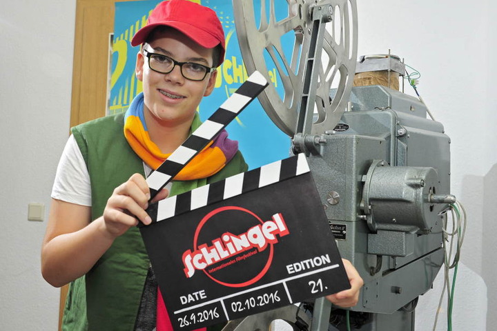 Sven Leuoth war in diesem Jahr das "Maskottchen" des Kinderfilmfestivals Schlingel.