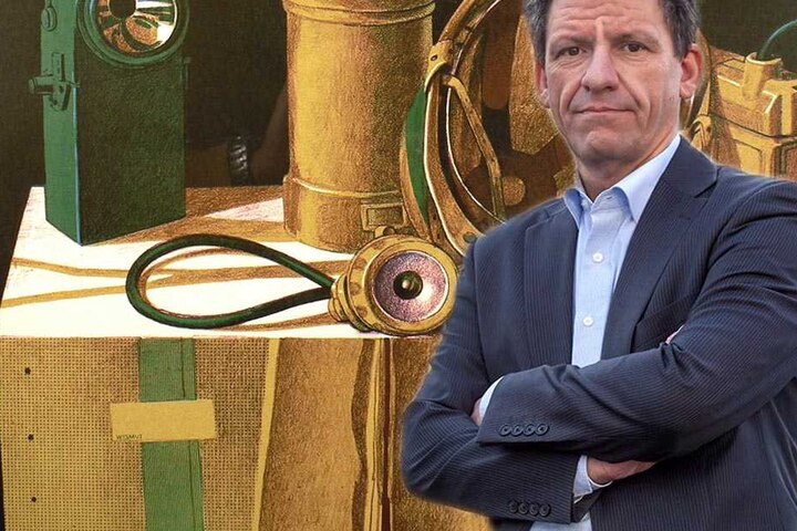 Rathaus-Sprecher Mathias Merz freut sich auf die Wismut-Ausstellung in der
Domhofgalerie. Beginn ist Sonntag.