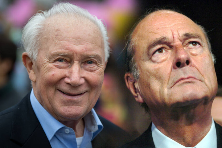 Sigmund Jähn (l) und Jacques Chirac.