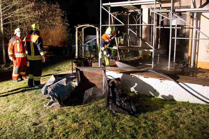 Der Brand war im Terrassenbereich ausgebrochen.
