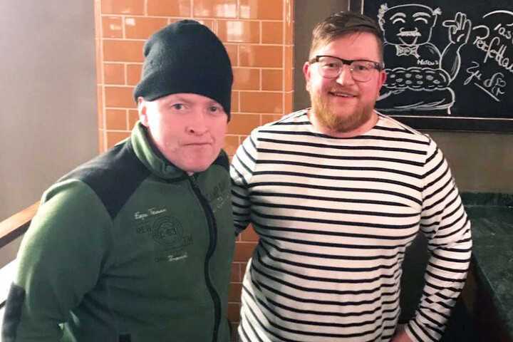 Auch Restaurantleiter Marcus Gehler (re.) freute sich über den Besuch.