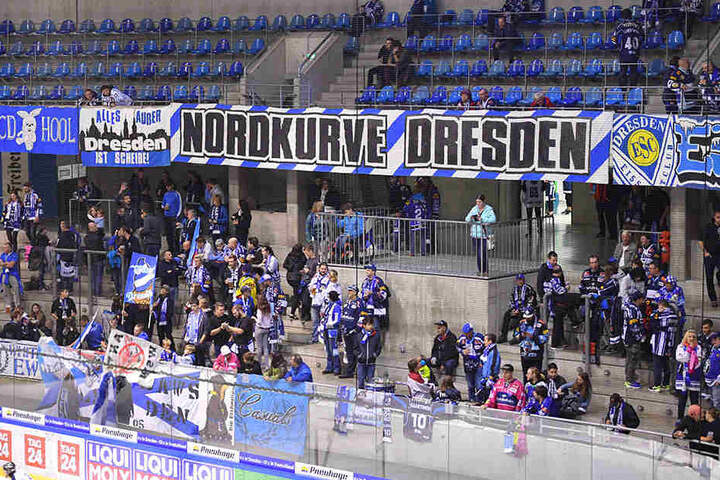 Die Nordkurve fast verwaist! So könnte es heute in der EnergieVerbund Arena beim Duell der Dresdner Eislöwen mit Liga-Schlusslicht Bayreuth Tigers aussehen, sollten die Fans ihre Protestabsichten wahrmachen.