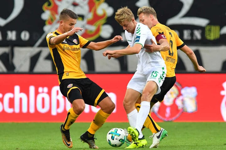 Paul Seguin (l.) und Marco Hartmann (r., hier gegen Sebastian Ernst) ärgerten sich ebenfalls.