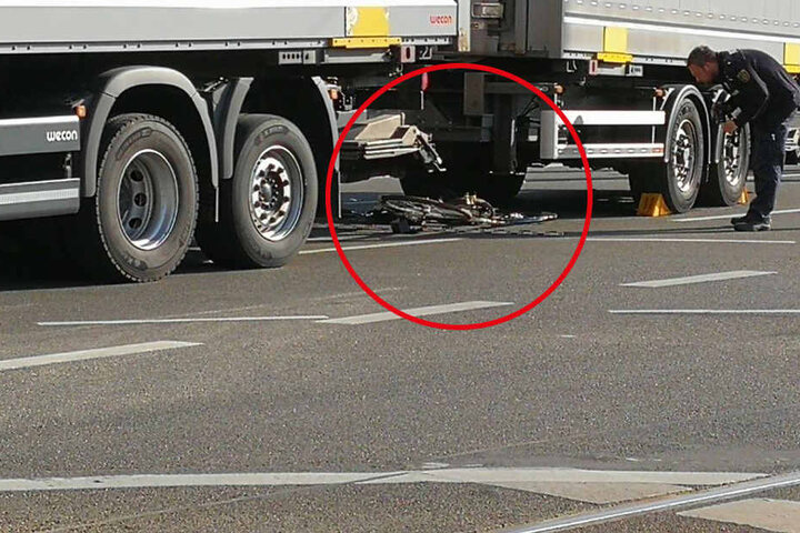 Der Sattelschlepper hatte die Radlerin auf dem Innenstadtring erfasst.