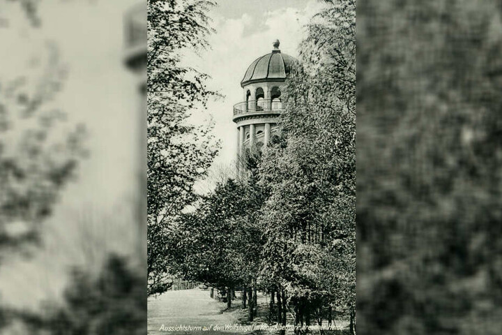 So imposant sah der Wolfshügelturm früher aus.