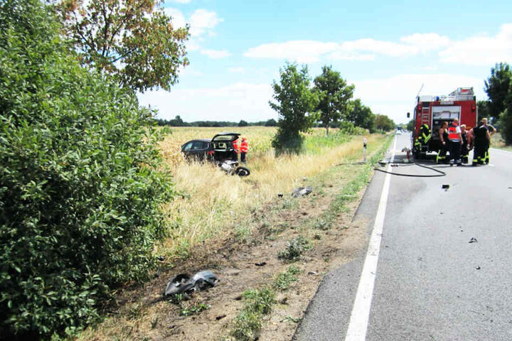 Die B189 musste für drei Stunden voll gesperrt werden.