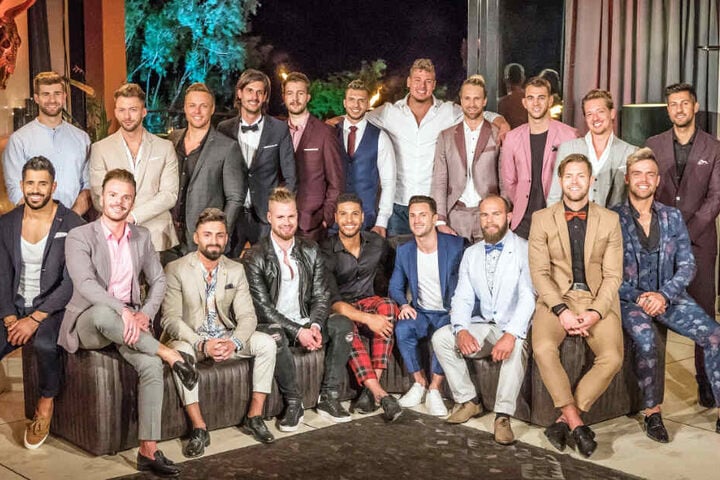 Das Gruppenfoto zeigt alle 20 Kandidaten von "Die Bachelorette 2019".