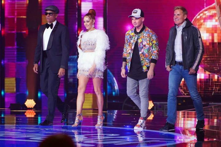 Die DSDS-Jury: v.l.: Xavier Naidoo, Oana Nechiti, Pietro Lombardi und Dieter Bohlen.