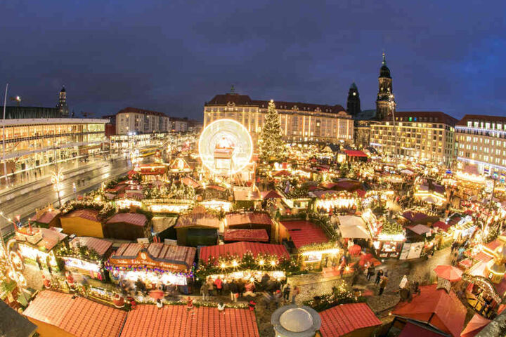 Nicht mehr lang, dann strahlt der Striezelmarkt wieder in seiner ganzen Pracht.
