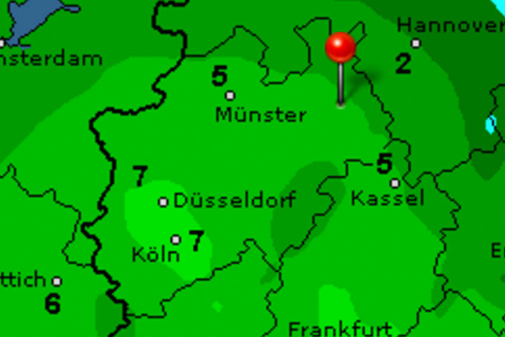 Die Temperaturen liegen um die drei Grad.
