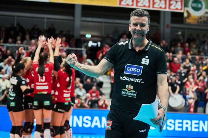Alexander Waibl kann aufatmen: Dieses Mal kein Hammerlos im DVV-Pokal.